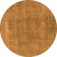 thumbnail image 1 of Ahgly Company Indoor Round Oriental Orange Industrial Area Rugs, 7' Round, 1 of 4