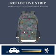 thumbnail image 5 of FORMRS Kids Backpack for School Unisex 17" Casual Bookbag Travel Daypack with Compartment Pockets, Green Cartoon Trucks Pattern, 5 of 7