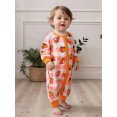 thumbnail image 6 of Miaouyo Infant Baby Girl Thanksgiving Day Romper 0 3 6 12 18 Months Long Sleeve O Neck Turkey Pumpkin Print Jumpsuit, 6 of 9