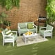 thumbnail image 3 of Juego de Muebles para Jardín, Set 4 Piezas, Sofá Doble, 2 Sillones y Mesa de Centro, Plástico Resistente RIMAX, 3 of 11