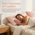 thumbnail image 3 of Unique Bargains 2 Pcs Cotton Pillowcase Cooling Envelope Closure Wrinkle Resistant Pink, 3 of 5