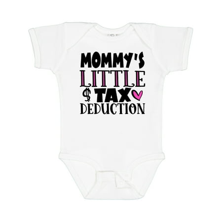 

Inktastic Mommy s Little Tax Deduction Pink Hearts Gift Baby Boy or Baby Girl Bodysuit
