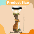 thumbnail image 4 of Solar Powered Garden Lantern, Cute Animal Pond Light Dog Solar Statue Warm White Lawn Solar Light LED Decorative Cute Rabbit Figure Ornament with Led Lantern Decorations (Rabbit), 4 of 8
