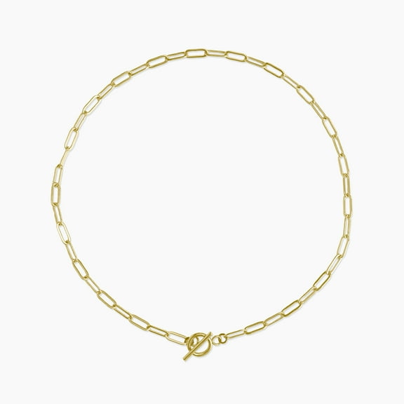 sanctuaire Dainty Link Chain Necklace Gold