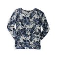 thumbnail image 2 of Camiseta gráfica elástica Mason Mackenzie floral azul extragrande, 2 of 2