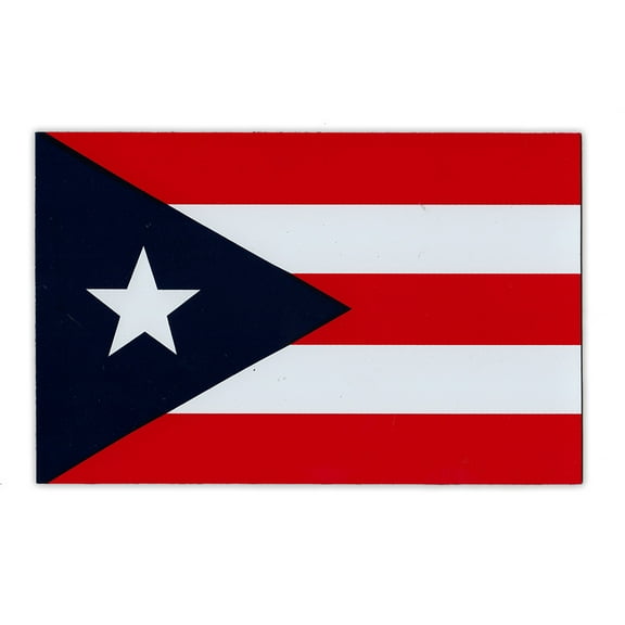 Large Size Magnet - Puerto Rican Flag (Puerto Rico) - Support, Pride, Heritage - 8.5" x 5.5"