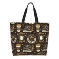 thumbnail image 1 of Fotbe coffee shop house Bolsa Tote Estética de Lona con Estampado para Mujer - Bolsa Reutilizable de Hombro Casual para Vacaciones, Compras, Trabajo y Gimnasio, 1 of 8