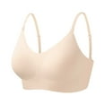 thumbnail image 6 of Telankuip Seamless Bras for Women No Underwire Comfortable Push up Bras Smoothing Wireless Adjustable Spaghetti Straps Bralettes Soft Full Coverage Wire Free Bra Beige M, 6 of 6