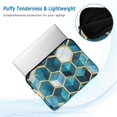 thumbnail image 2 of FORMRS 13-13.3 inch Laptop Sleeve Case Soft Carrying Quilted Computer Bag Cover, Light Blue Geometric Pattern, 2 of 7