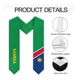 thumbnail image 6 of More design Graduation shawl Namibia Flag & United States Flag Stole Sash Honor Study Aboard International Students, 6 of 11