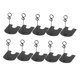 thumbnail image 3 of 10 piezas de soporte para número de mesa, soporte para tarjetas de lugar, soporte para letrero de mesa, clips para menú, producto Negro, 3 of 9