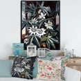 thumbnail image 2 of Designart 'Ancient Flowers I' Traditional Framed Canvas Wall Art Print, 2 of 5