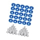thumbnail image 4 of 20 tornillos para matrícula con arandelas, herrajes de montaje, tuercas de fijación, seguridad azul, 4 of 9