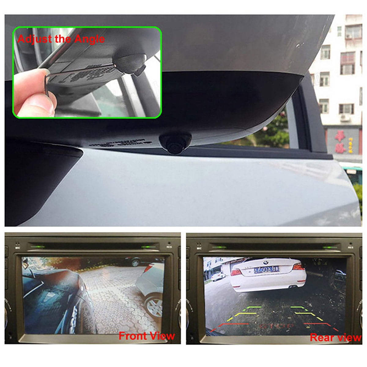 Waterproof CCD//HD 360 Degree Car Front View Camera Parking Cam Night Vision PAL