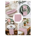 thumbnail image 3 of Pink Cloth Napkins Set of 6 Reusable Dinner Napkins, Grid Checkered Plaid Gingham Lattice Trellis Cocktail Napkin Washable Table Napkins for Wedding/Holiday Party/Baby Shower 20"x20", 3 of 7