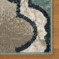 thumbnail image 2 of BNM Modern Trellis Indoor Area Rug, 7' x 9', Deep Royal, 2 of 5