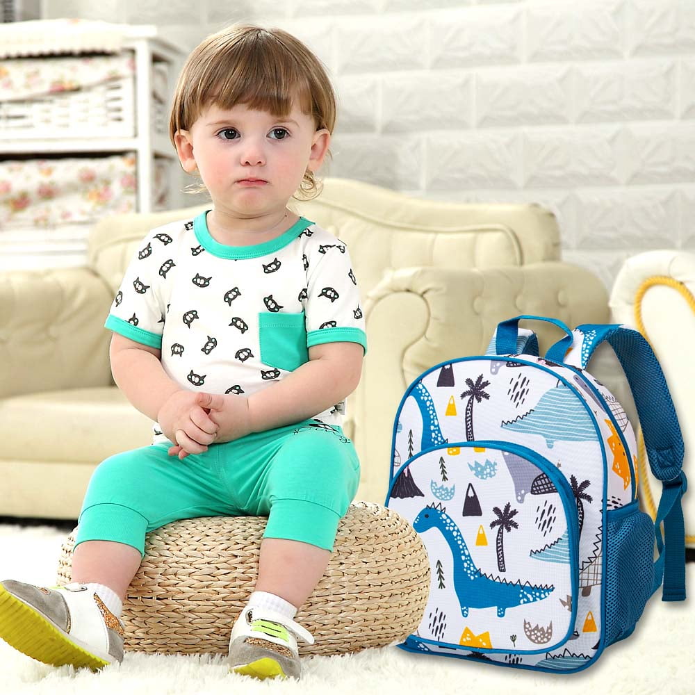 AGSDON Dinosaur Backpack for Boys,3PCS Toddler Backpack and Lunch Box for Boys