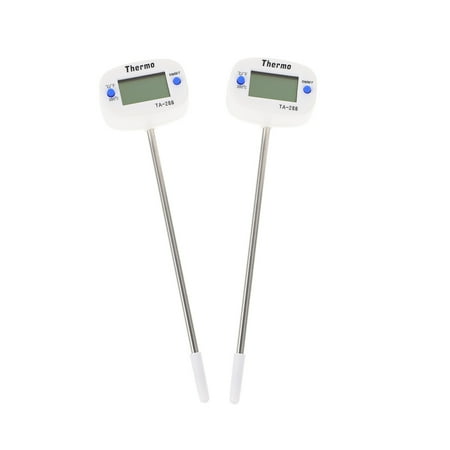 

Food Thermometer Kitchen Food Thermometer Probe Type Thermometer Metal Food Thermometer Cooking Thermometer2Pcs Metal Kitchen Food Temperature Gauge Probes Type Thermometers (White)