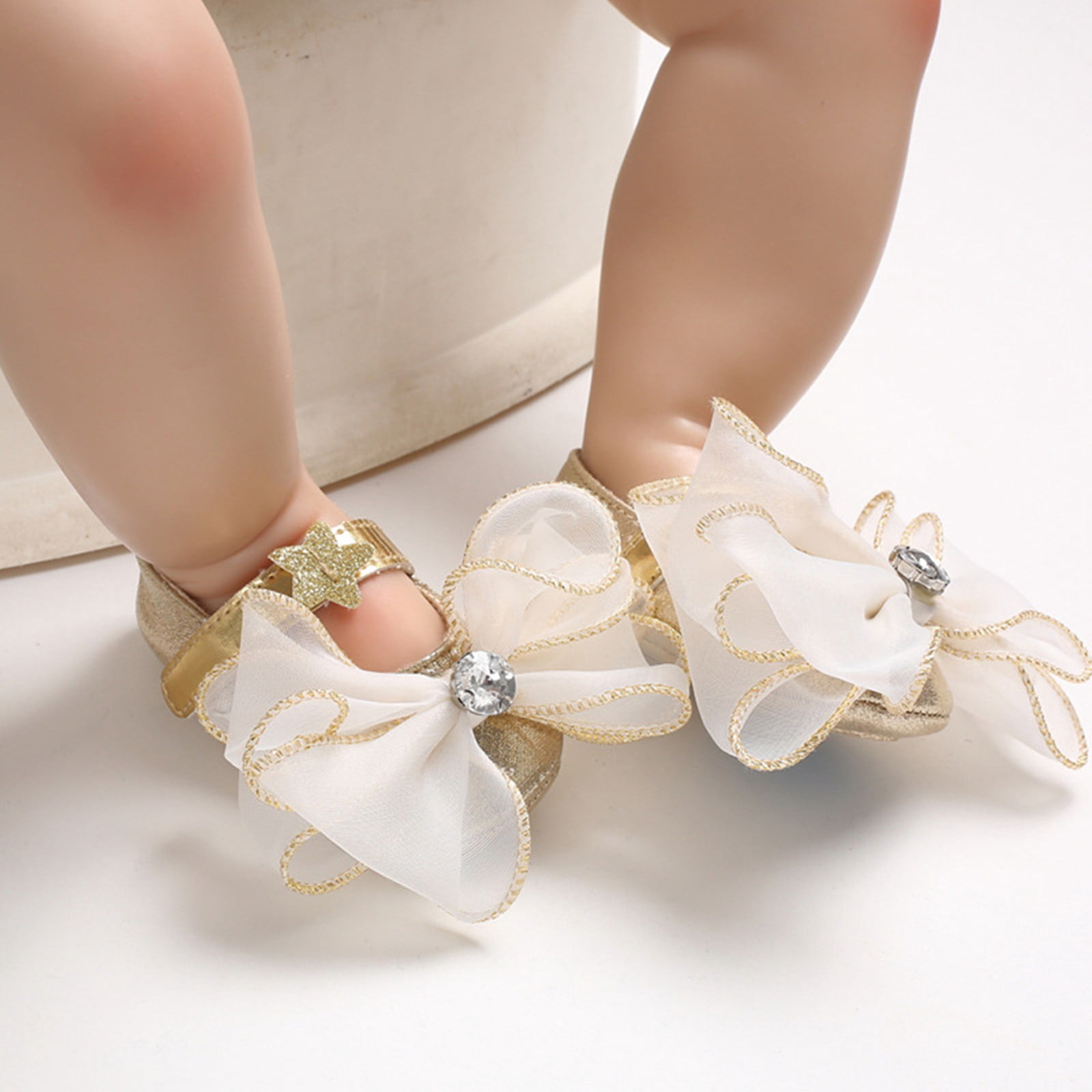 rose gold baby girl shoes
