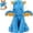 Blue, variant on URRU Dog Toys Squeaky, Interactive Plush Dog Toy with Squeaker and Crinkle Paper, Suitable for Reducing Boredom and Anxiety, Cute Pet Toy for Small and Middle Dogs(Green)