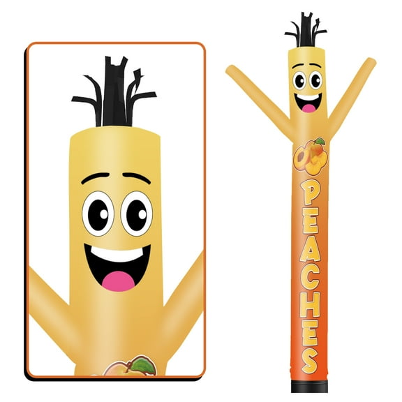 Peaches Inflatable Tube Man Wacky Wavy Dancing Guy for Outdoor Decoration Advertising Business Promotion (Blower Not Included)