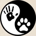 thumbnail image 2 of CafePress - Human & Dog Yin Yang Tote Bag - Unisex Canvas Tote Bag, Beige, 1-Piece, 2 of 6