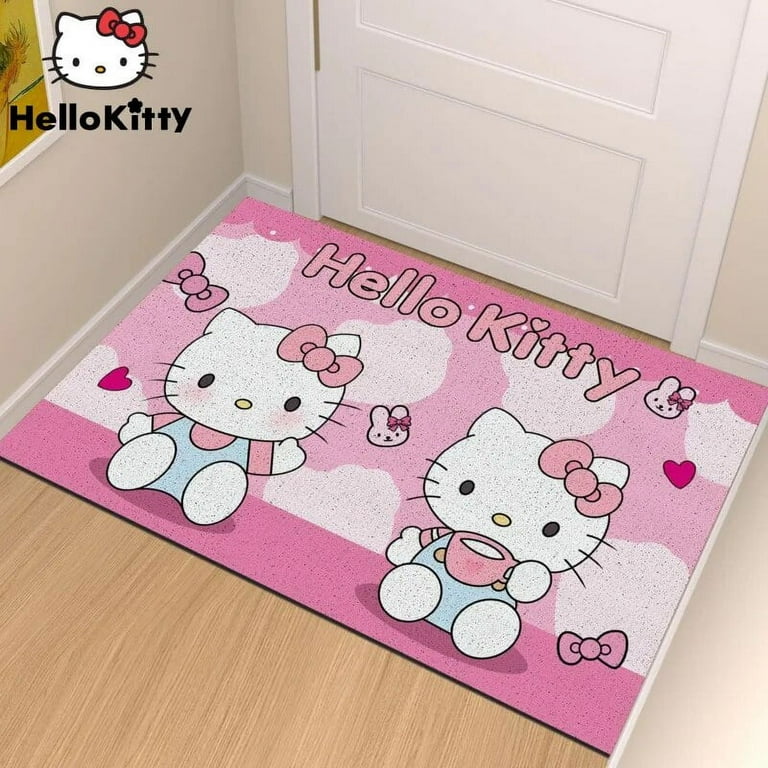 [平成レトロ]⭐️サンリオ⭐️Hello kitty玄関マット 2006年製 希少 Sanrio Hello Kitty Entrance Door Floor Mat Outdoor Stain Resistant