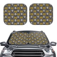thumbnail image 2 of Windshield Sun Shade, happy halloween pumpkins skull Foldable Car Sun Shade Windshield for Front, 2 Pieces, 2 of 7