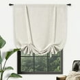 thumbnail image 7 of DriftAway  Blackout Linen Textured Solid Basic Room Darkening Thermal Insulated Tie Up 39"x55" - Light Linen, 7 of 7