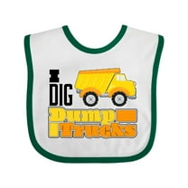 Inktastic I Dig Dump Trucks Boys or Girls Baby Bib
