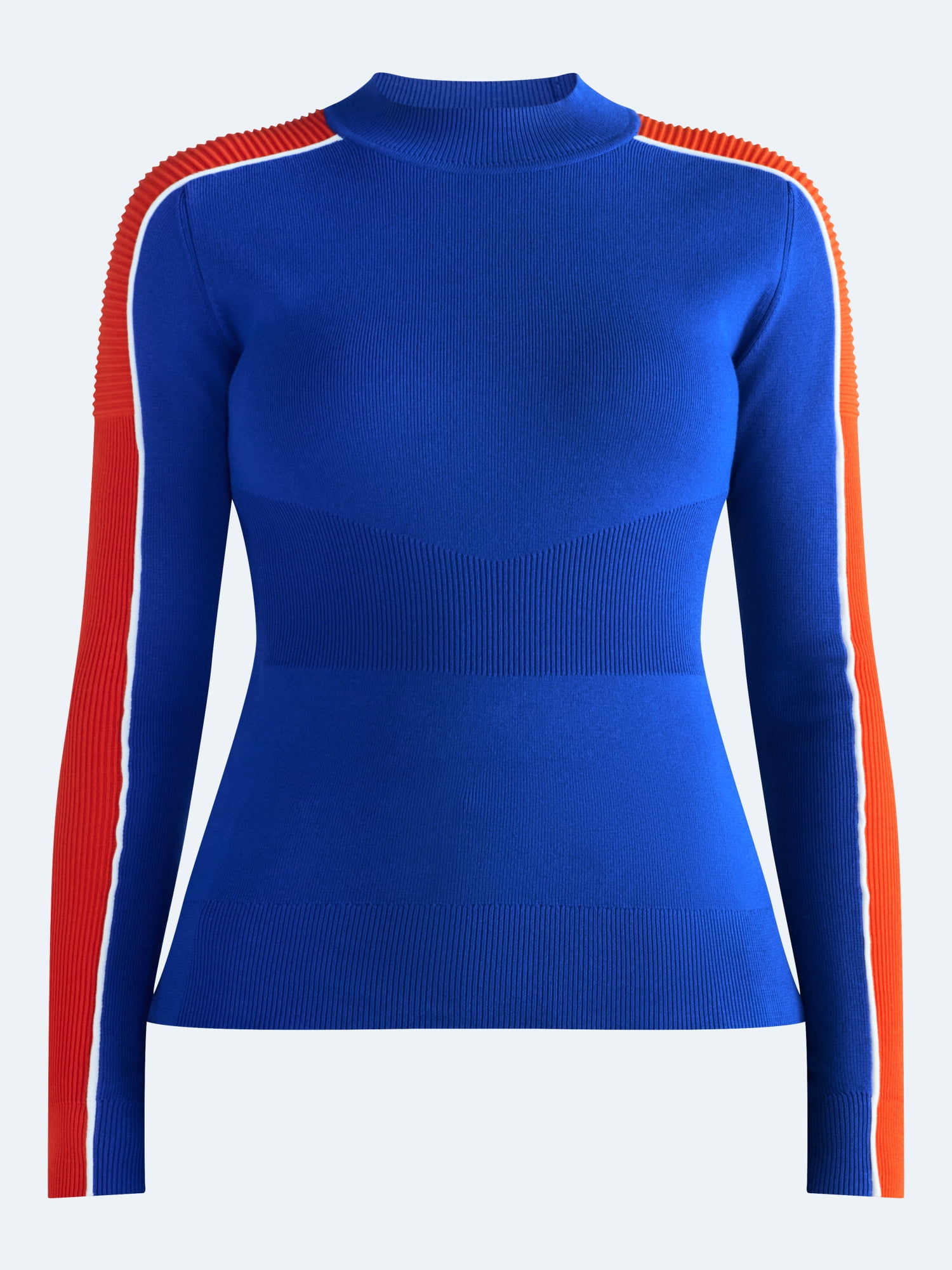 Free Assembly Women's and Women’s Plus Ribbed Top with Long Sleeves, Sizes XXS-3X
