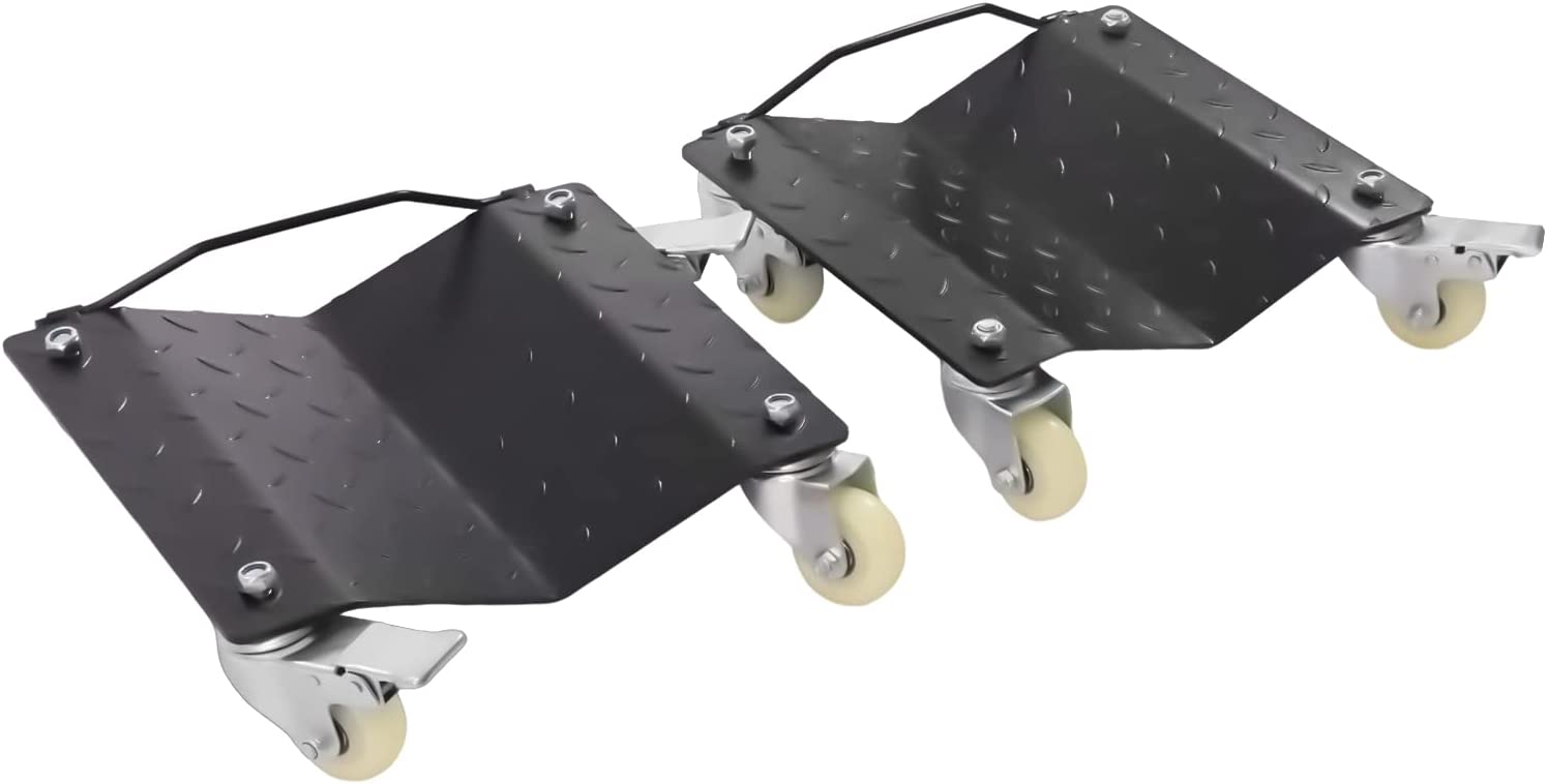 Vehicle Car Tire Dollys Set of 4 with 16 Universal Wheels Heavy Duty