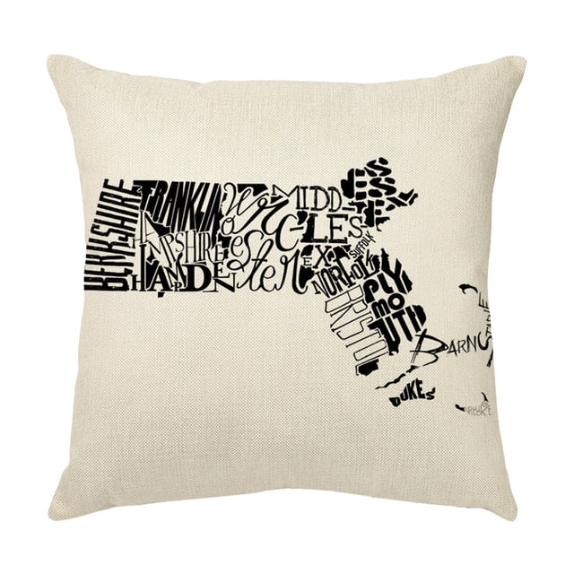 Up to 65% Off SMihono Independence Day Pillowcase Cartoon Style Linen Digital Printing Pillowcase
