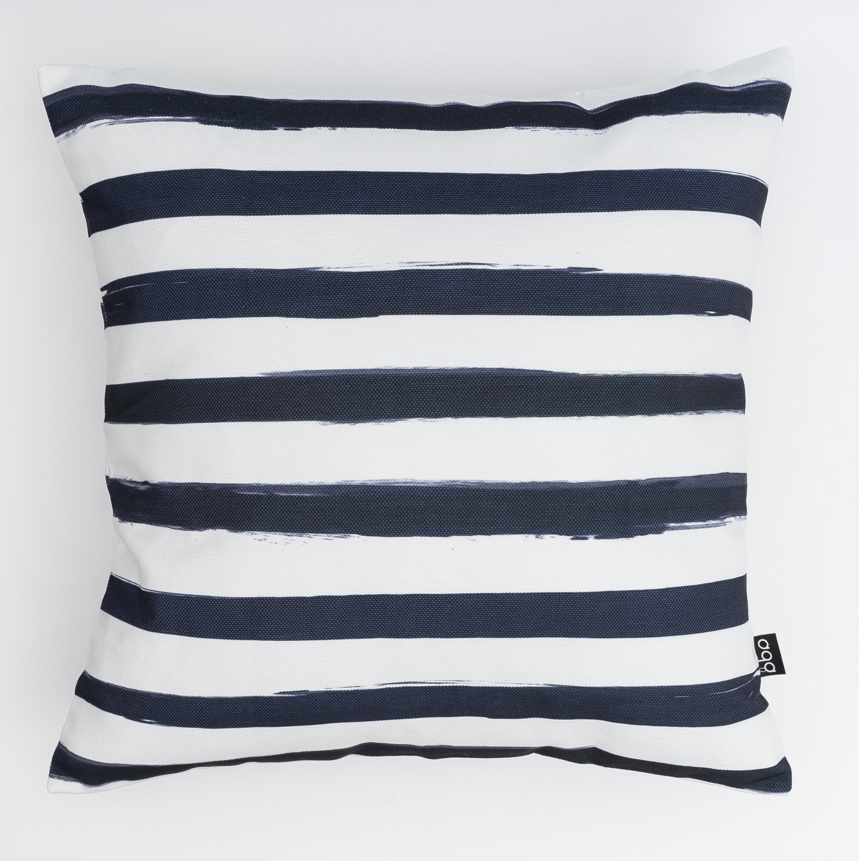 Ada Home Decor Black & White Stripes Contemporary Pillow