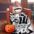 thumbnail image 4 of Halloween Blanket,Witch Flannel Throw Blankets, for Kids Women,Halloween Throw Blanket for Couch Sofa Bed Chair Decorations 50 x 60 inches, 4 of 6