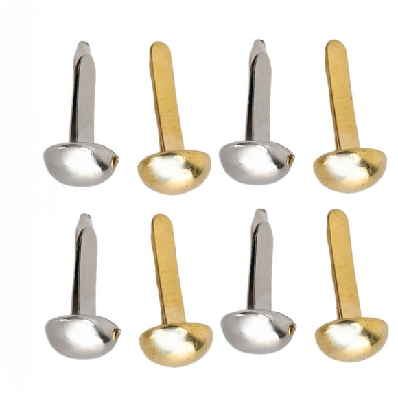 Mini Brads,40 Pcs 6mm Mini Paper Fasteners Brass Fasteners Exquisite Design