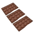 thumbnail image 1 of Chocolate Bombs Mold,3 Pcs 15 Holes Chocolate Molds Semi Sphere Mold Built for Professionals, 1 of 7