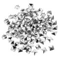 thumbnail image 1 of unbranded 80Ud Rivets Cuadrados Plata Para De Prendas Y Accesorios Punk Con Cuatro Garras, 1 of 6