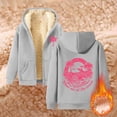 thumbnail image 2 of WILLBEST Sudadera con Capucha para Mujer, Estilo Otoño/Invierno, con Estampado Cómodo y Cremallera Gruesa Grande, 2 of 5