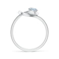 thumbnail image 2 of Angara Natural 0.4 Ct. Aquamarine Solitaire Ring in Sterling Silver for Women (Ring Size: 3), 2 of 10