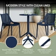 thumbnail image 6 of WestinTrends Playa 23.5" Outdoor Polypropylene Resin Round Patio Bistro Dining Table for 2, Navy Blue, 6 of 6