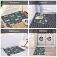 thumbnail image 5 of Yiaed Miniature Ship In Bottle Print Flannel Doormat Mat Outdoor Indoor Door Mats, Non Slip Durable Entrance Rugs for Outside Entry, Porch, Resist Dirt, 16"x24", 5 of 7