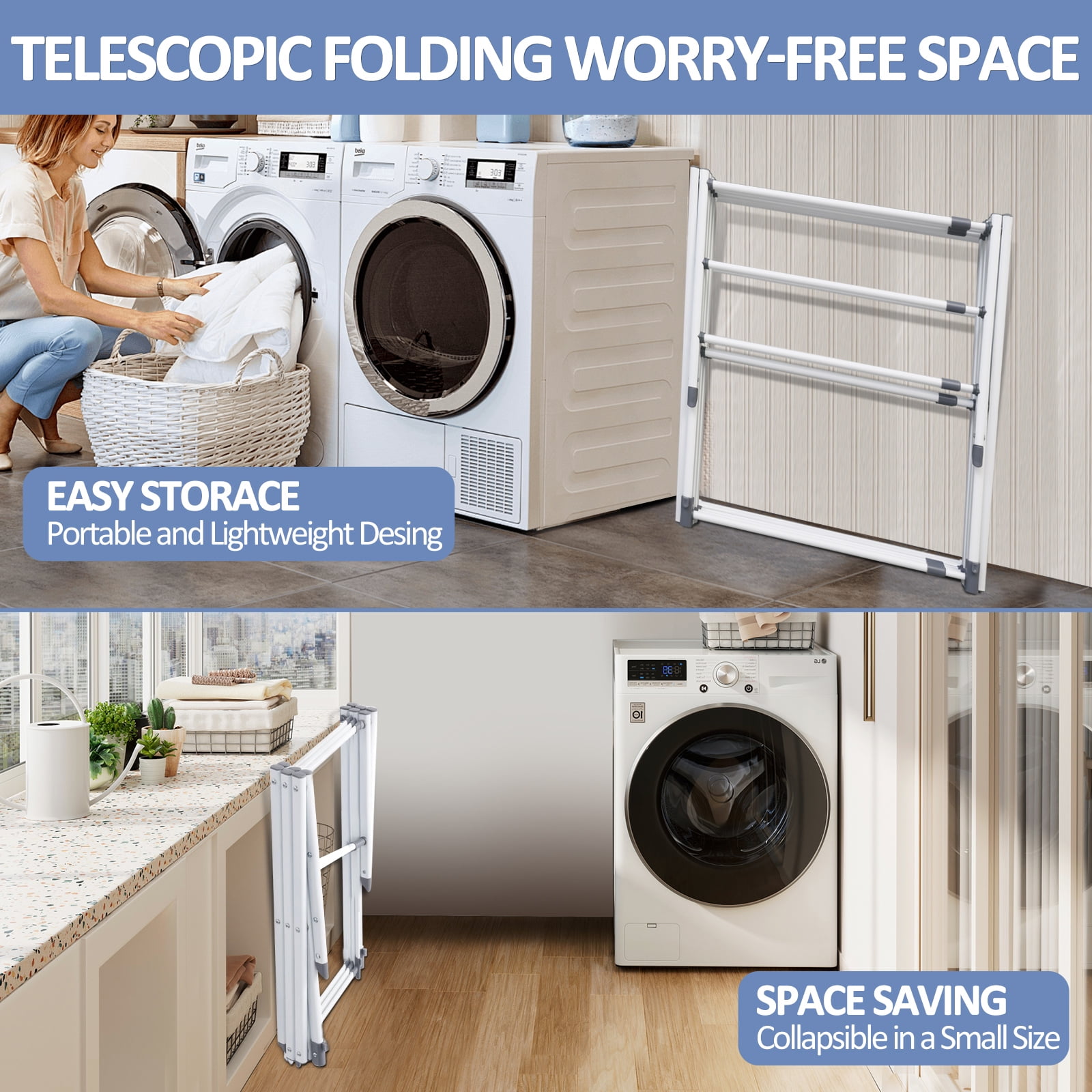 Foldable Drying Rack Clothing,Clothes Drying Rack Folding Indoor