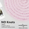 thumbnail image 4 of Cozyful Hilo Grueso Chenille #10, 8 madejas de 23 m, rosa empolvado, 4 of 8
