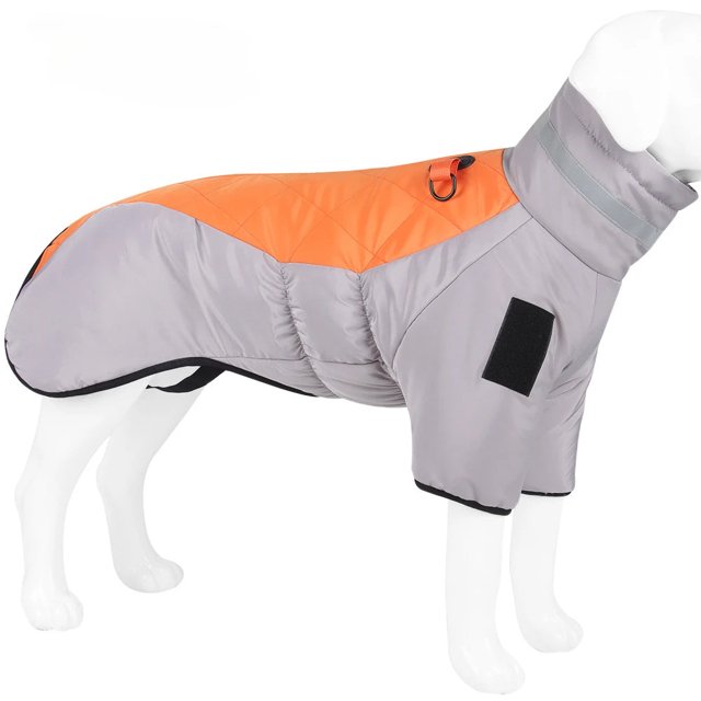New XL-6XL Winter Warm Dog Clothes for Lagre Dogs Reflective Windproof Waterproof Big Dog Jacket Coat ShopWise Round