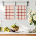 thumbnail image 3 of Yellow Buffalo Plaid Kitchen Towels Set of 3, Red Lines Grid Pattern Vintage Absorbent Dish Towels for Kitchen, Microfiber Hand Towel, Quick Drying Tea Towel for Cleaning Decorative Dishcloths, 3 of 7