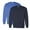 Royal+Navy 2 Pack, variant on Gildan Unisex DryBlend Crewneck Sweatshirt, Long Sleeves Fleece Pullover 50/50 Cotton/Polyester Winter Sweater (Ash 1 Pack, M)