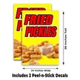 thumbnail image 2 of Fried Pickles (24" X 36") Vinyl Decal Only (Pack of 2) |Sign|Sticker|Poster, 2 of 4