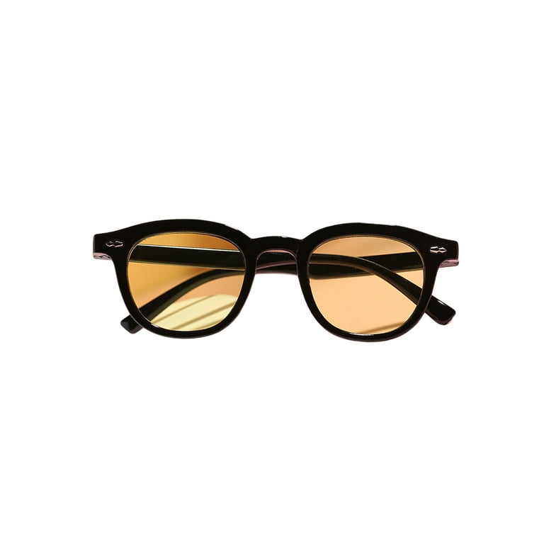 hirigin Girls Boys Anti-UV Sunglasses, Outdoor Colored Frame Anti-Glare  Oval Glasses for Travel Photography Beach