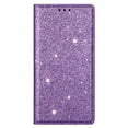thumbnail image 2 of Feishell for Samsung Galaxy S23 FE 6.4 inch Wallet Case,Fashion Bling Glitter PU Leather Magnetic Closure Folio Card Slot Flip Kickstand Slim Phone Case for Women Girls,Purple, 2 of 8